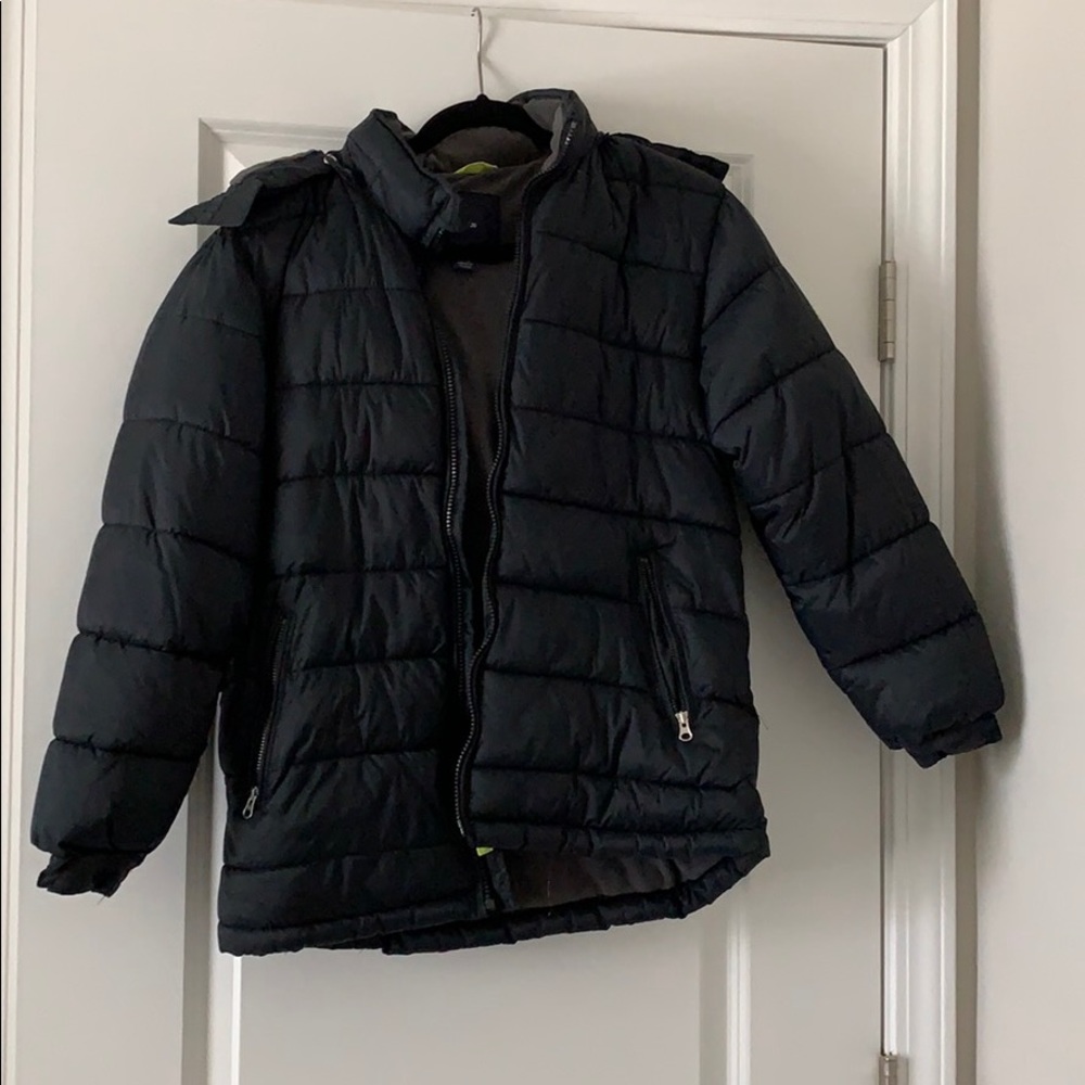 Gap kids black puffer jacket size xl
